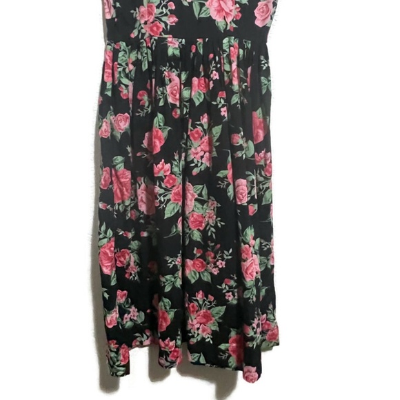 RUN AND FLY FLORAL VINTAGE STYLE VOLUP ROCKABILLY  DRESS SIZE 8 - Picture 5 of 8